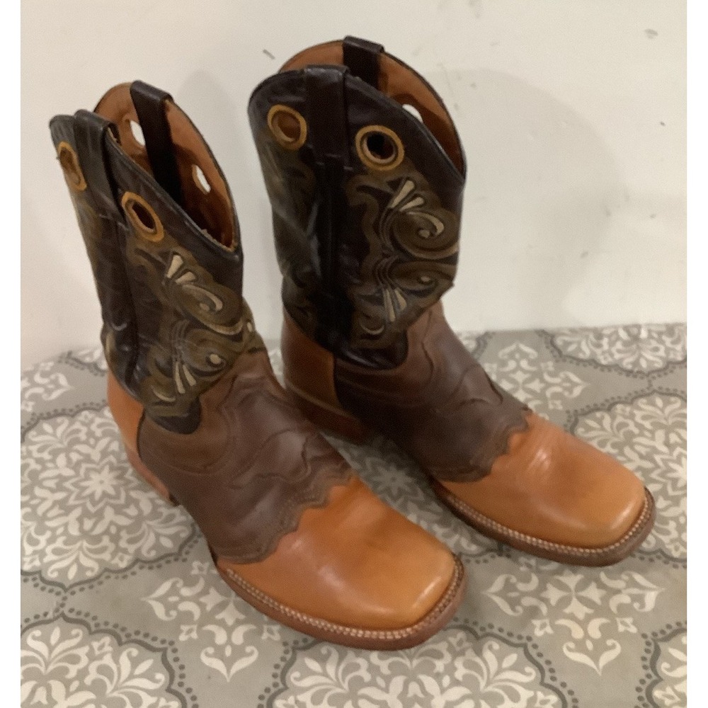 Men's Twinstone Gold Collection Brown Leather Boots - Size US 8.5